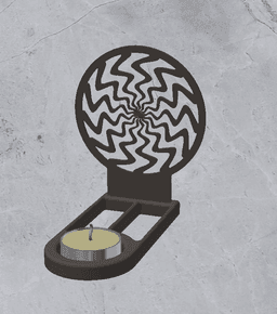 Candle Holder Decoration 3d model