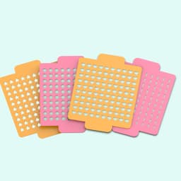 3D Sprinkles Stencil Set, 4 Motifs (Circle, Star, Heart, Jimmies) for Cake, Cookie - Fondant Decor 3d model
