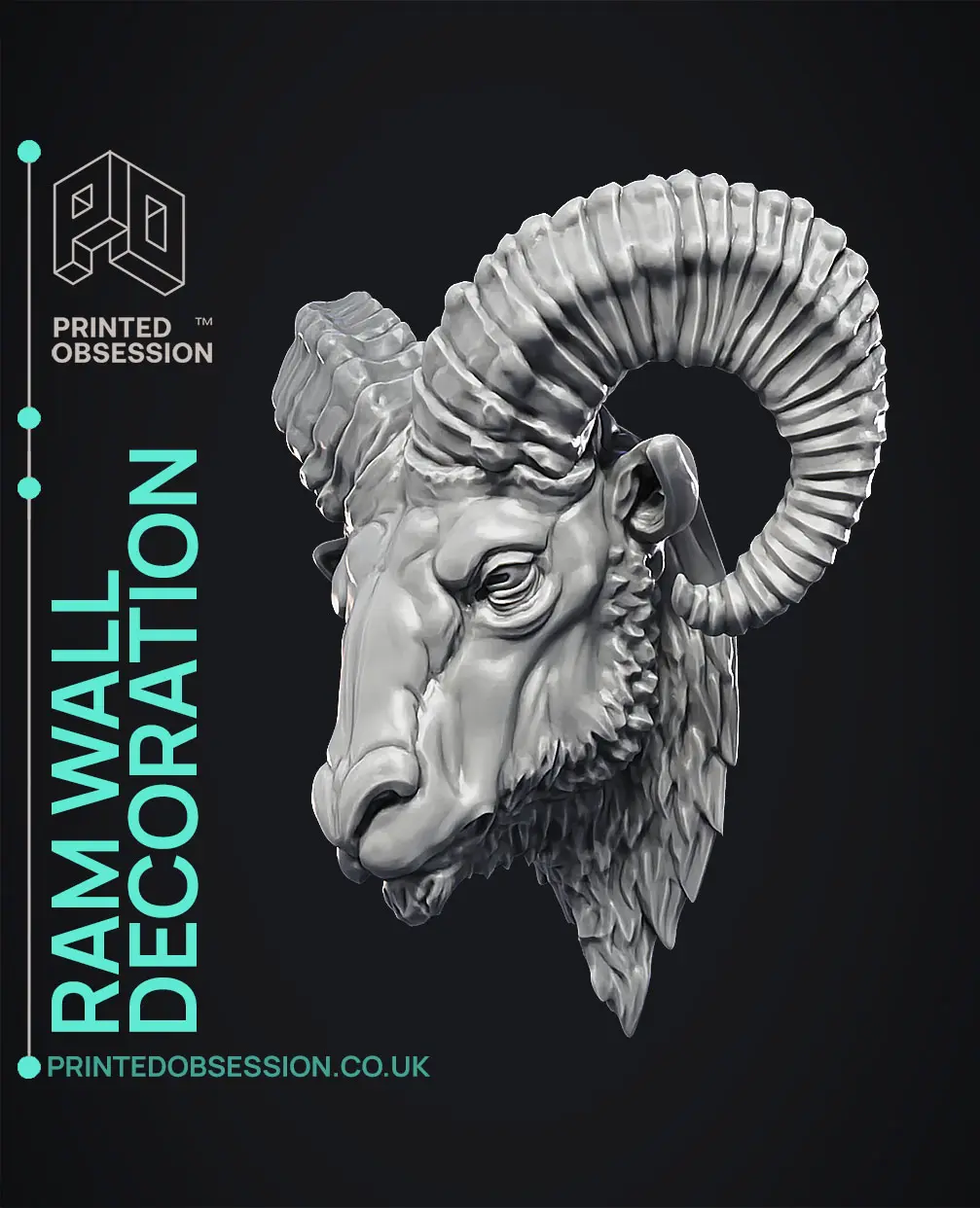 Ram - Wall Decoration 3d model
