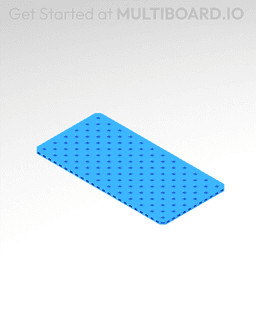 6x12 MU - Small Thread SU - MultiBoard Plate 3d model