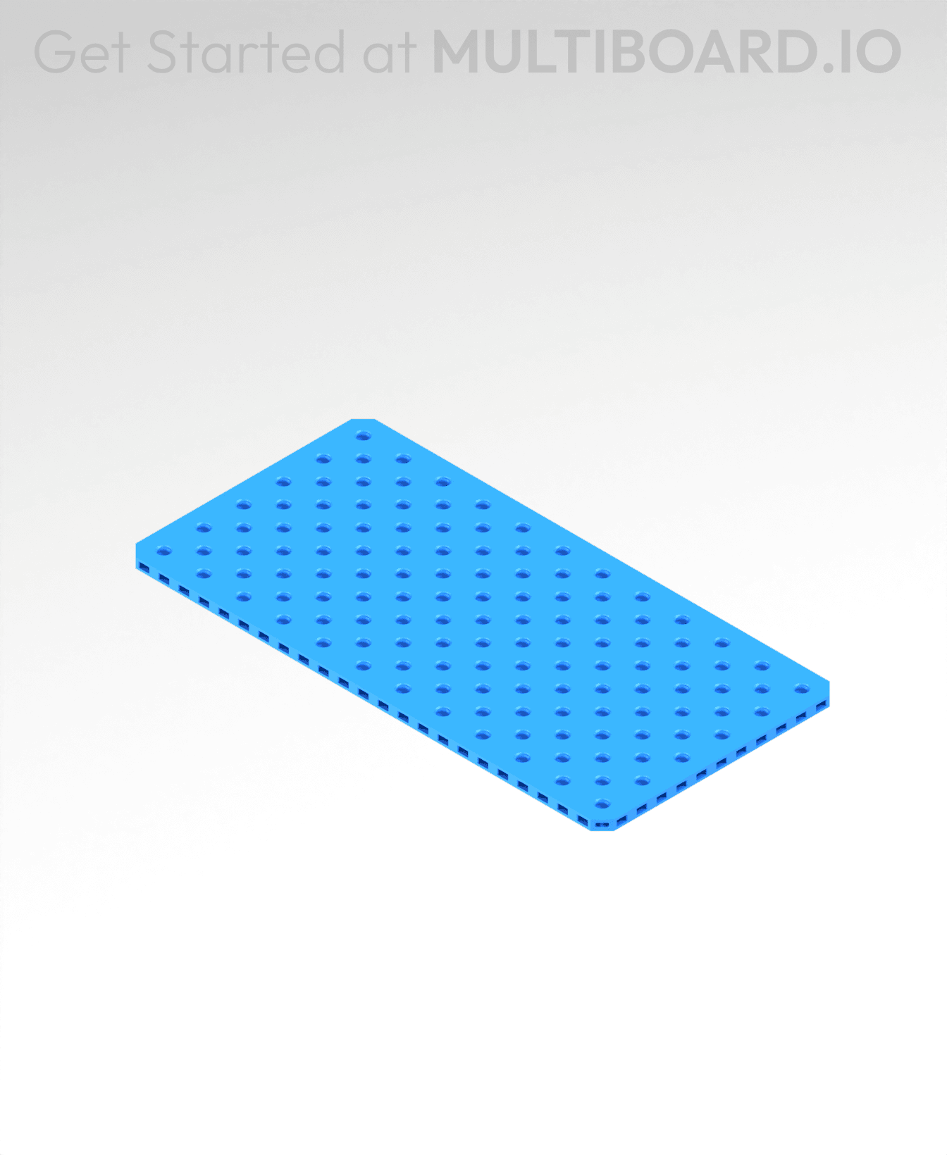 6x12 MU - Small Thread SU - MultiBoard Plate 3d model