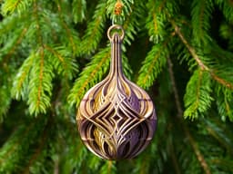 Christmas Ball with Intersecting Diamonds 3d model