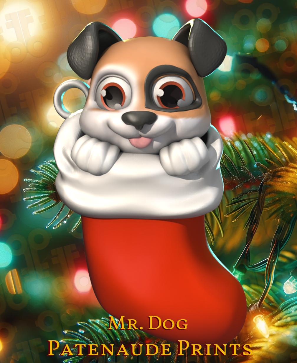Mr Dog Chritsmas Tree Ornament  3d model
