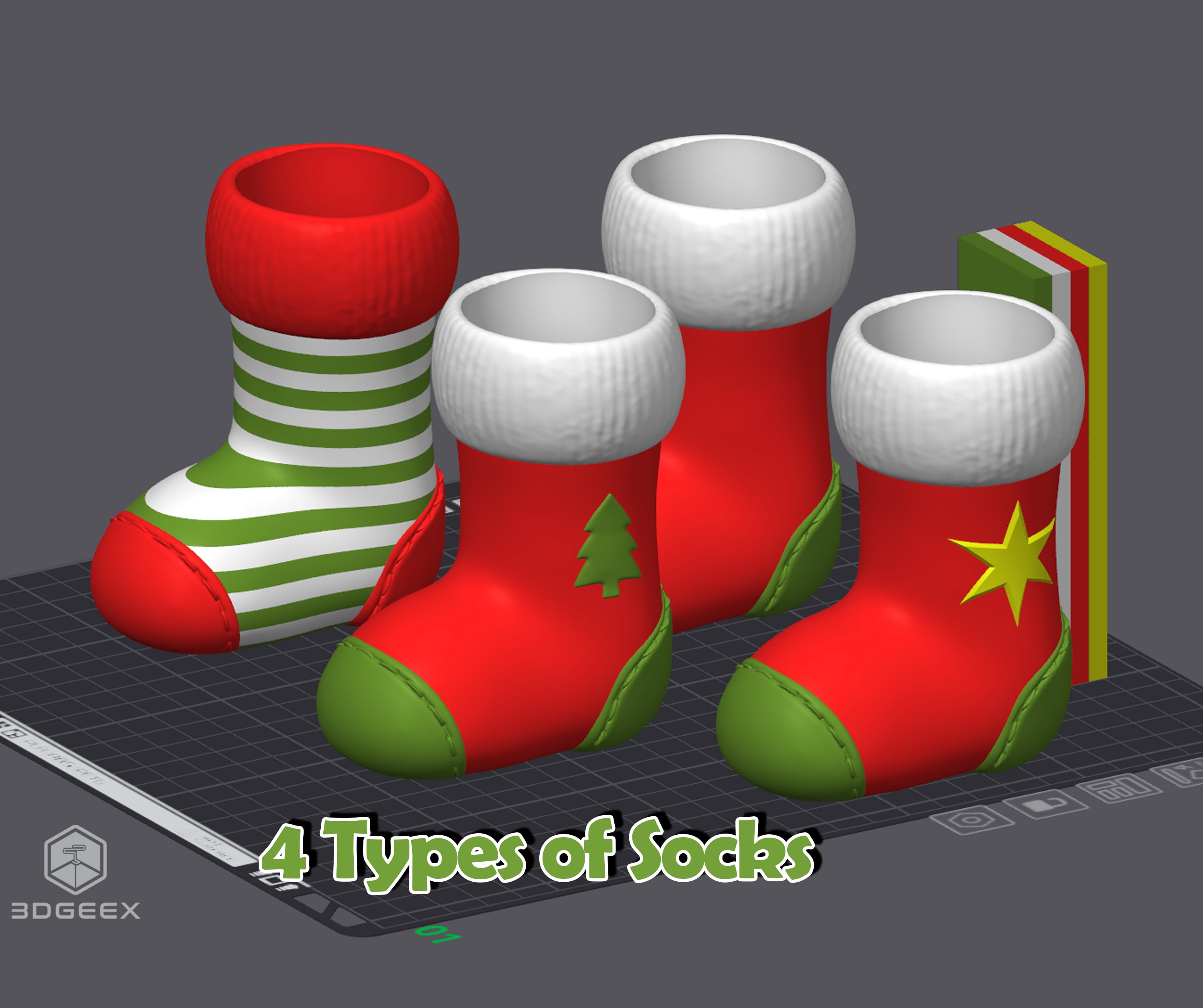Surprise Christmas Stocking 3d model