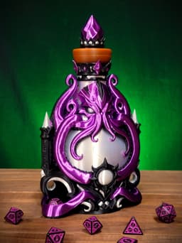 Essence Of The Deep Potion Bottle Dice Tower With Storage 3d model
