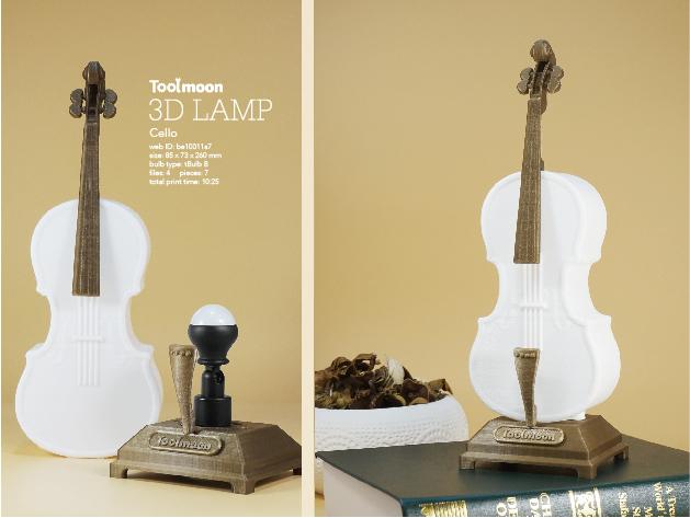 cello lamp 3d model