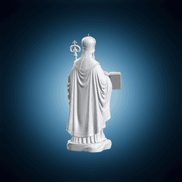 Saint Basil Holding Sacred Texts 3d model