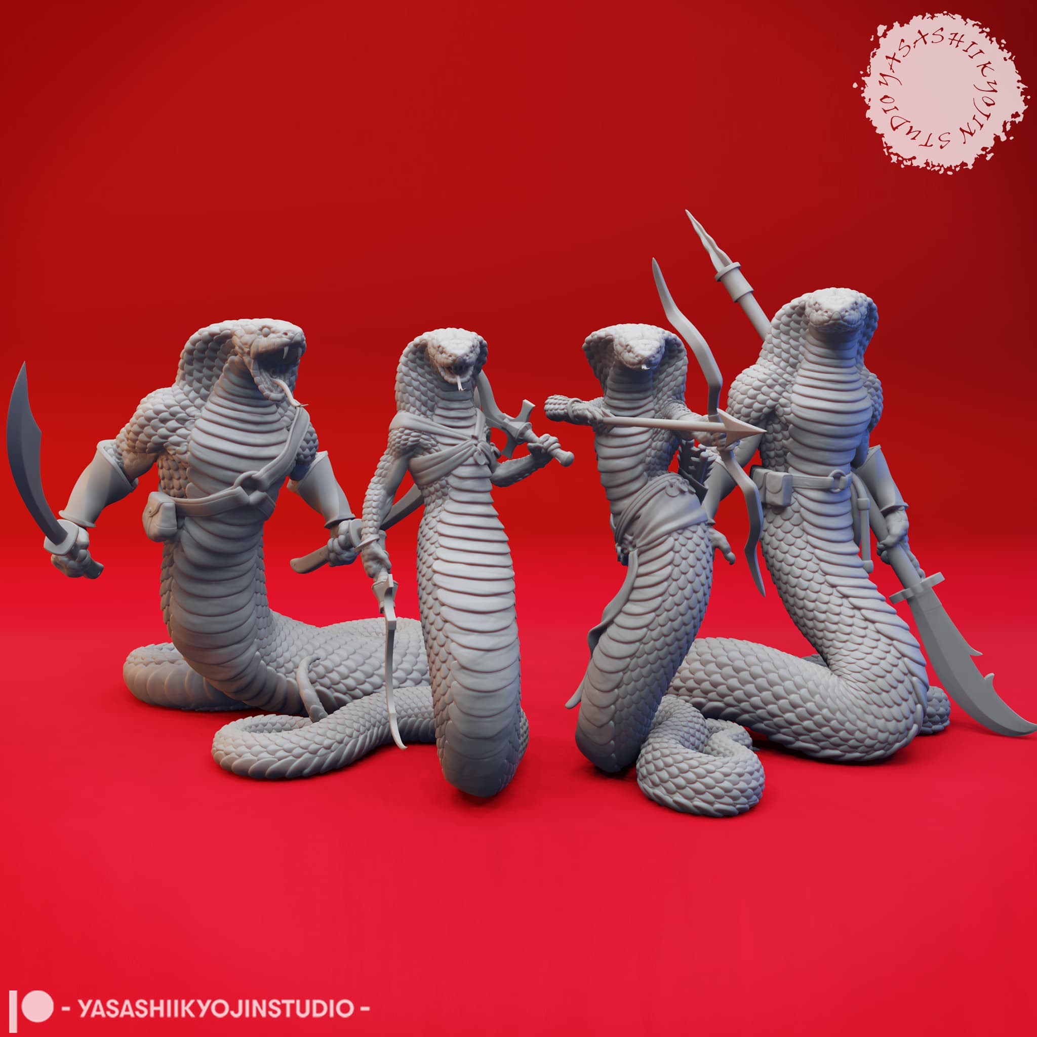 Den of Yuan-Ti - Tabletop Miniature (Pre-Supported) 3d model