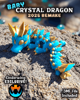 Baby Crystal Dragon 2025 3d model