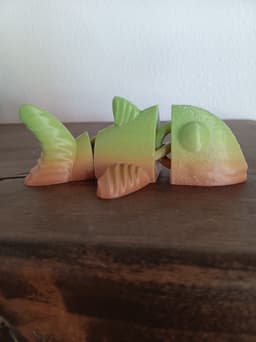 goldfish magnet flexi fidget toy 3d model