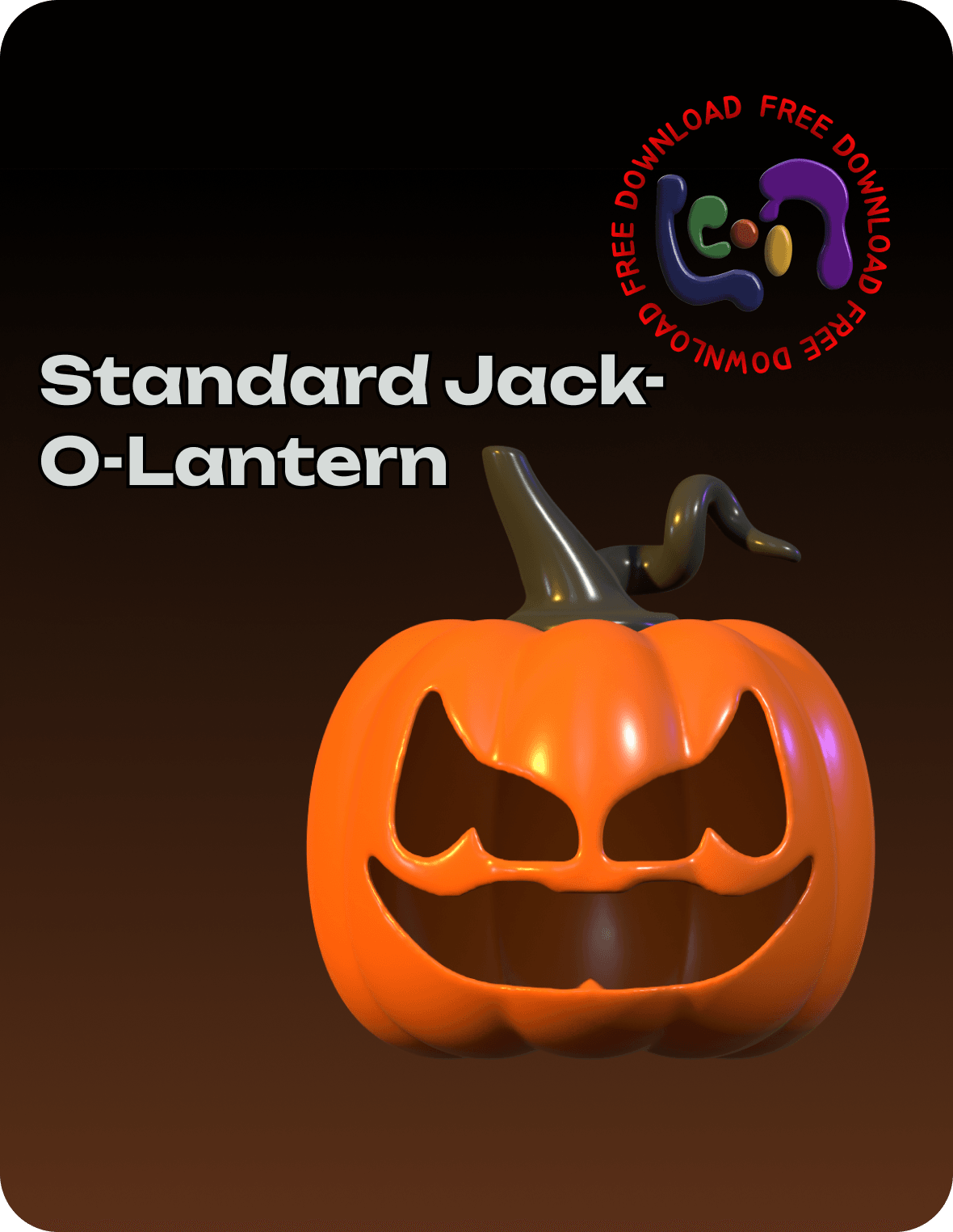 Standard Jack-o-Lantern 3d model