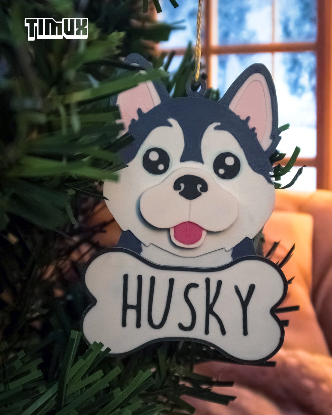 HUSKY KEYCHAIN SET 3d model