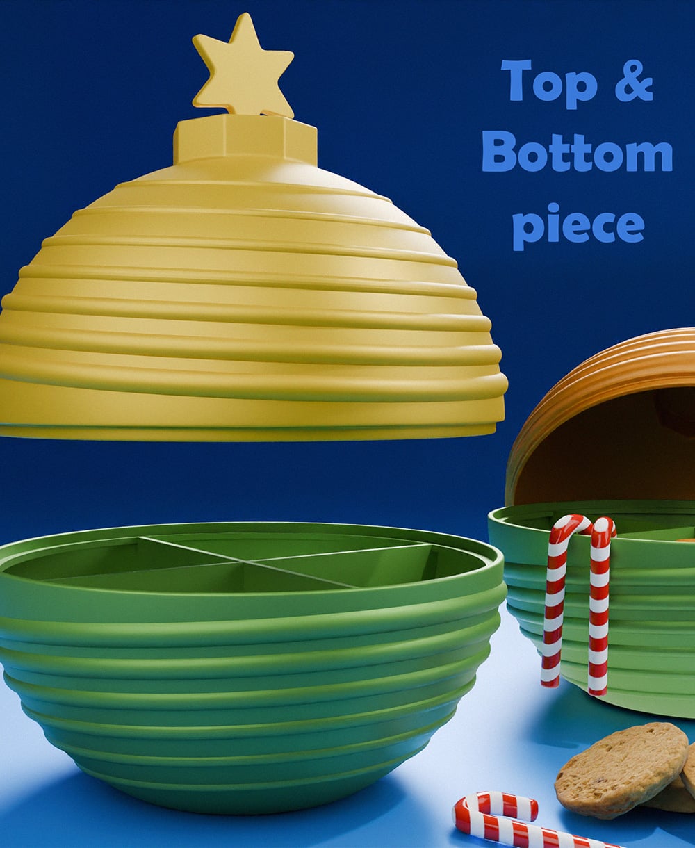 Christmas Ornament Cookie Box 3d model