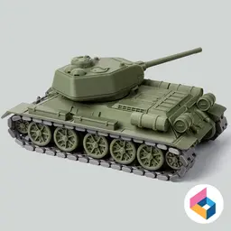 Foldable tank T34-85 3d model