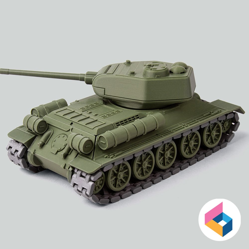 Foldable tank T34-85 3d model
