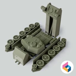 Foldable tank T34-85 3d model