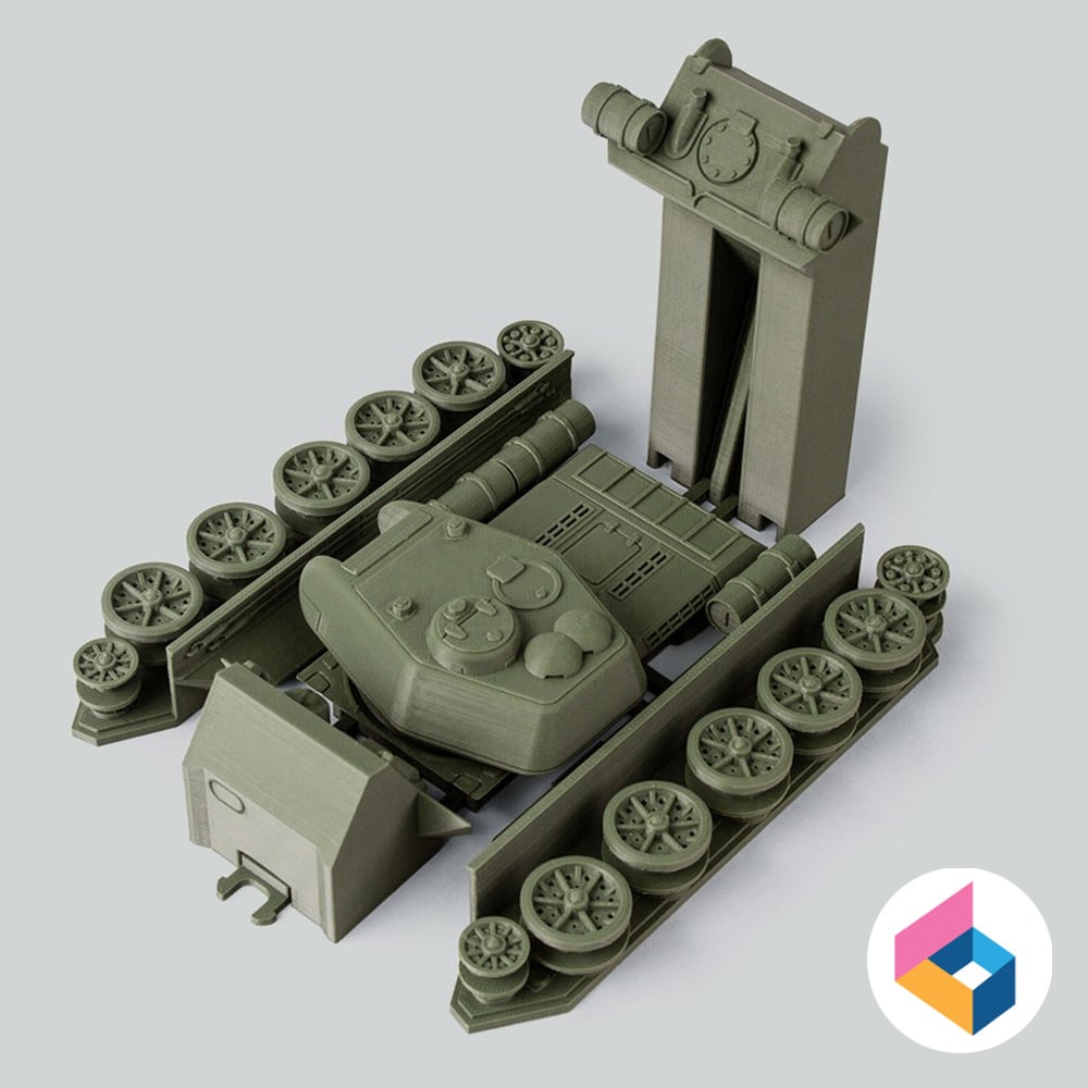 Foldable tank T34-85 3d model