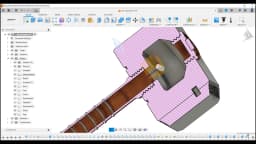 Mini Thor Hammer (Mjölnir) 3d model
