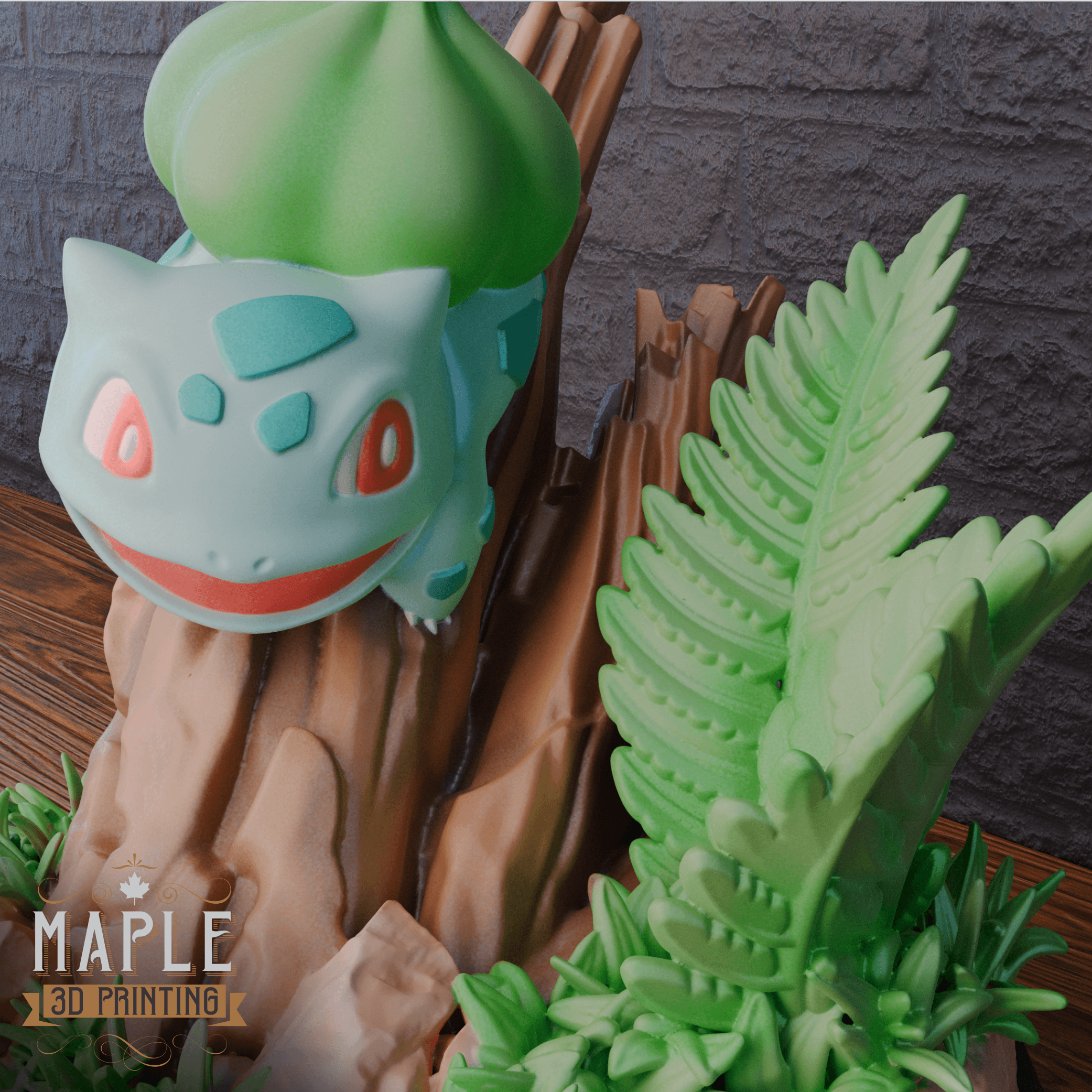 Bulbasaur Diorama - Pokemon - Display 3d model