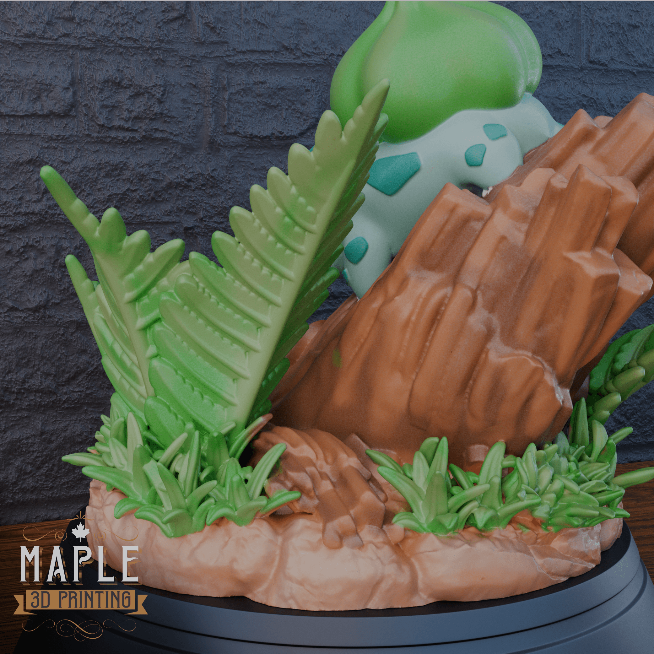 Bulbasaur Diorama - Pokemon - Display 3d model