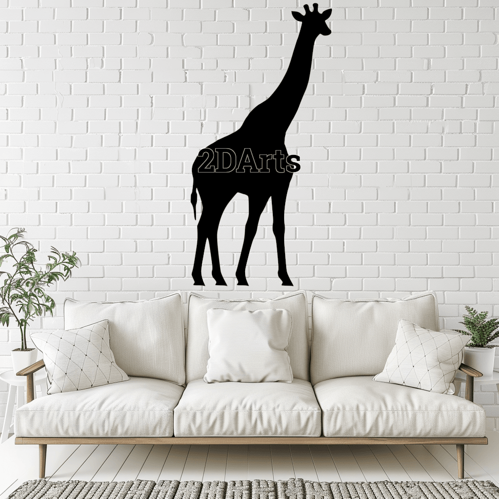 Giraffe 2D Wall Art/Window Art - Digital STL & SVG File for 3D Printing or Laser Cutting 3d model
