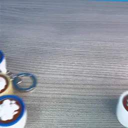 Clicker Cup Mug Chocolate Cream,Marshmallow & more / keychain 3d model