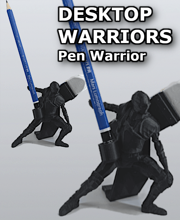 Desktop Warriors - Pen Warrior 3d model