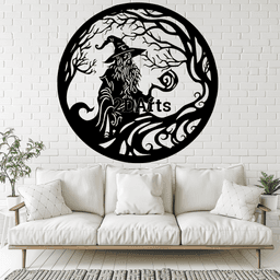 Wizard 2D Wall Art/Window Art - Digital STL & SVG File 3d model