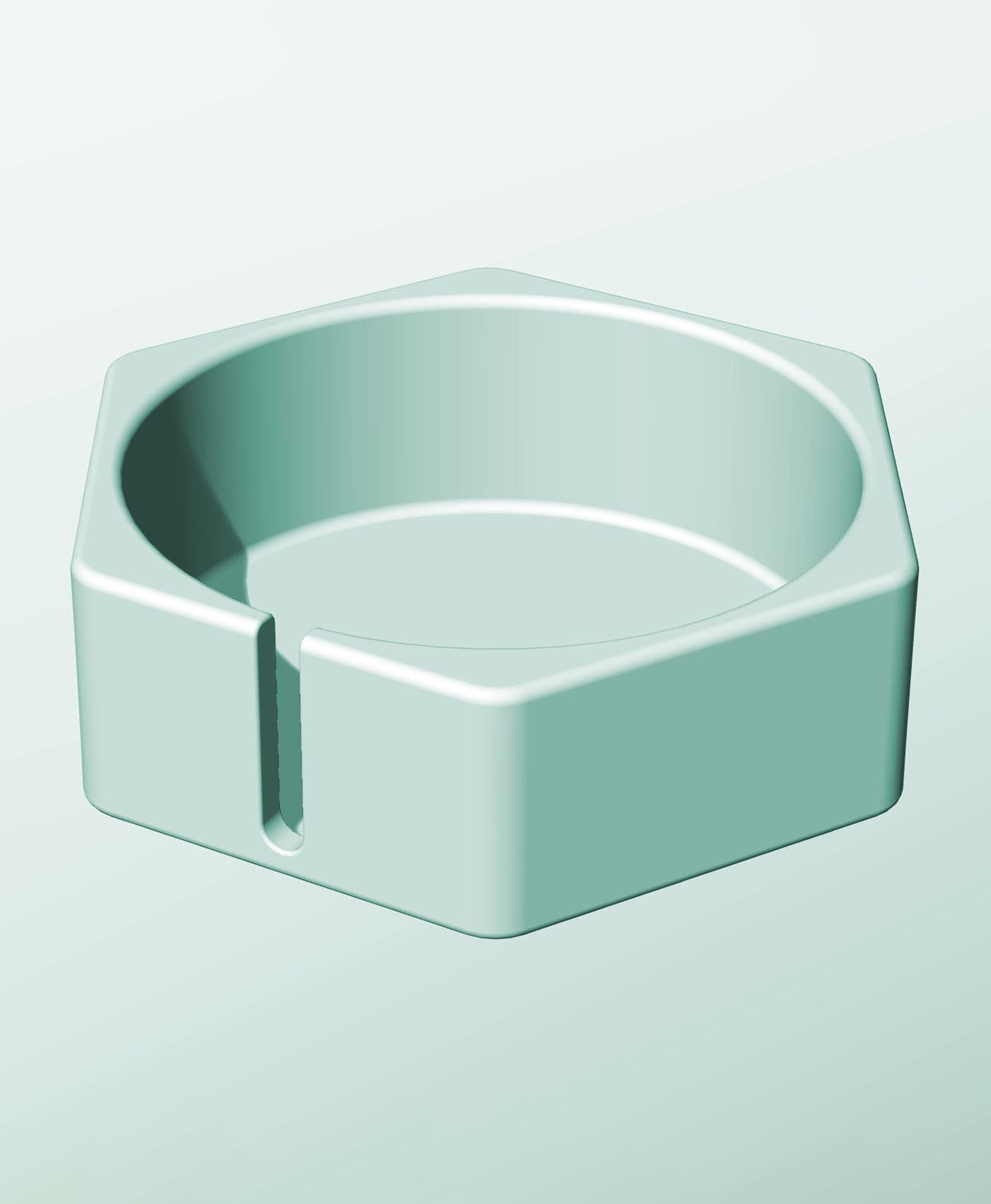 CH162-60-S Modular stacking slotted container for home decor 3d model