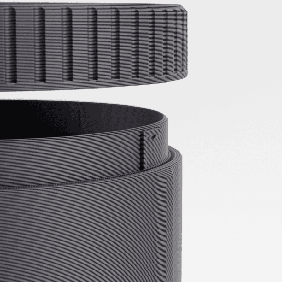 ANDON Desk Container - Screw lid 3d model
