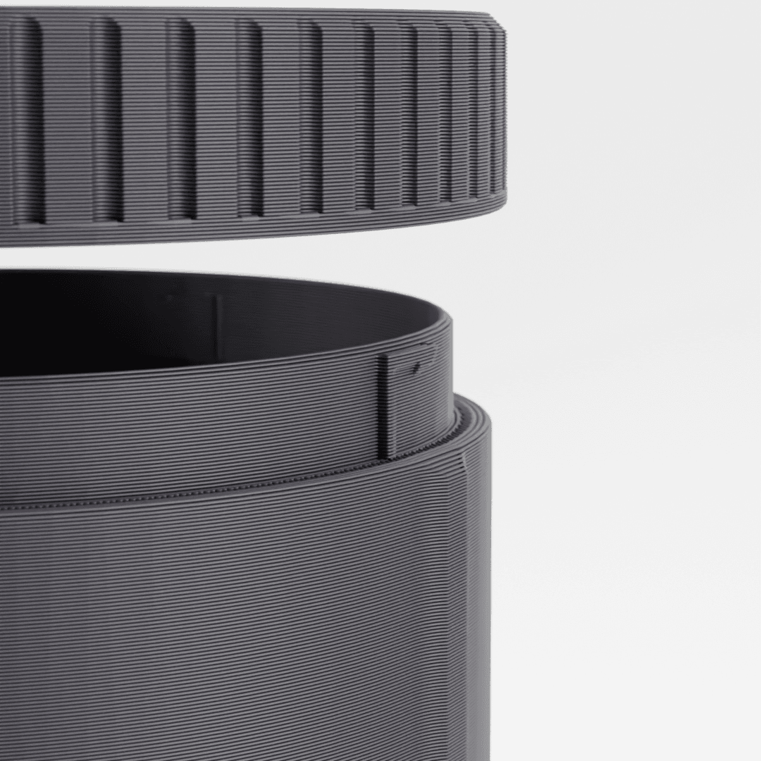 ANDON Desk Container - Screw lid 3d model