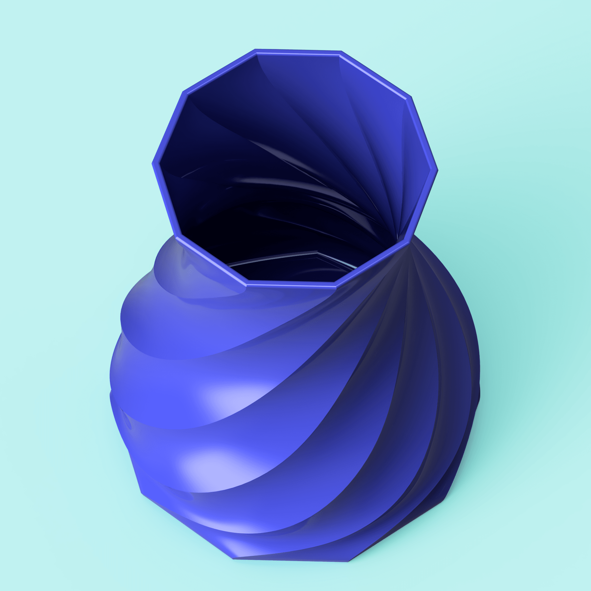 Twisted Spiral Vase 3d model