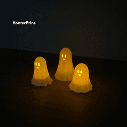 Cute Ghost LED Candle Holder | Halloween STL | Tea Light Ghost | 3D Printable Decor 3d model
