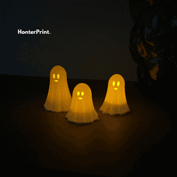 Cute Ghost LED Candle Holder | Halloween STL | Tea Light Ghost | 3D Printable Decor 3d model