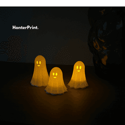 Cute Ghost LED Candle Holder | Halloween STL | Tea Light Ghost | 3D Printable Decor 3d model