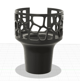 Car Cup Holder Adapter with Voronoi Top | 3D PRINTABLE FILE | Fits 64oz Stanley Tumble 3d model