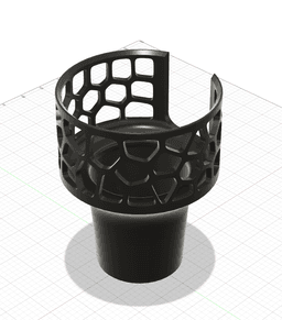 Car Cup Holder Adapter with Voronoi Top | 3D PRINTABLE FILE | Fits 64oz Stanley Tumble 3d model