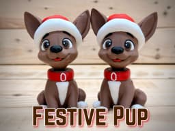 Festive Pup 3d model