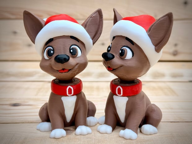 Festive Pup 3d model
