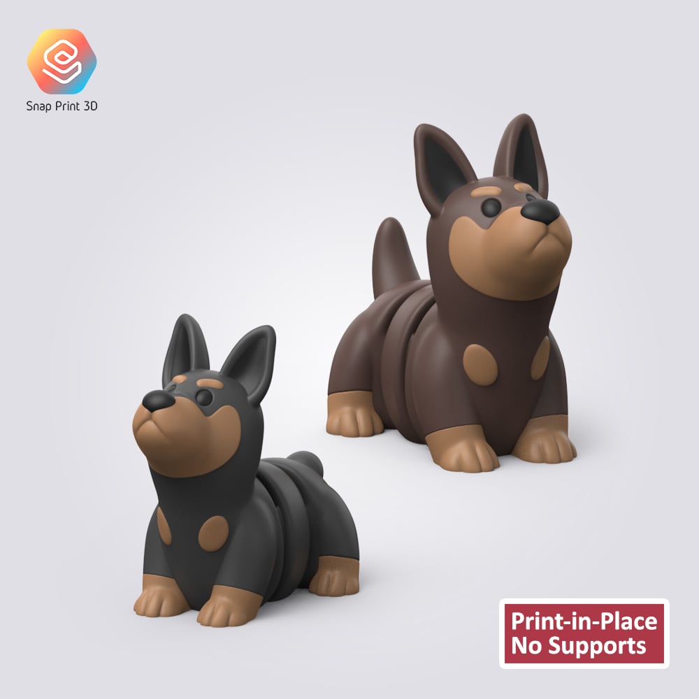 Flexi Doberman 3d model