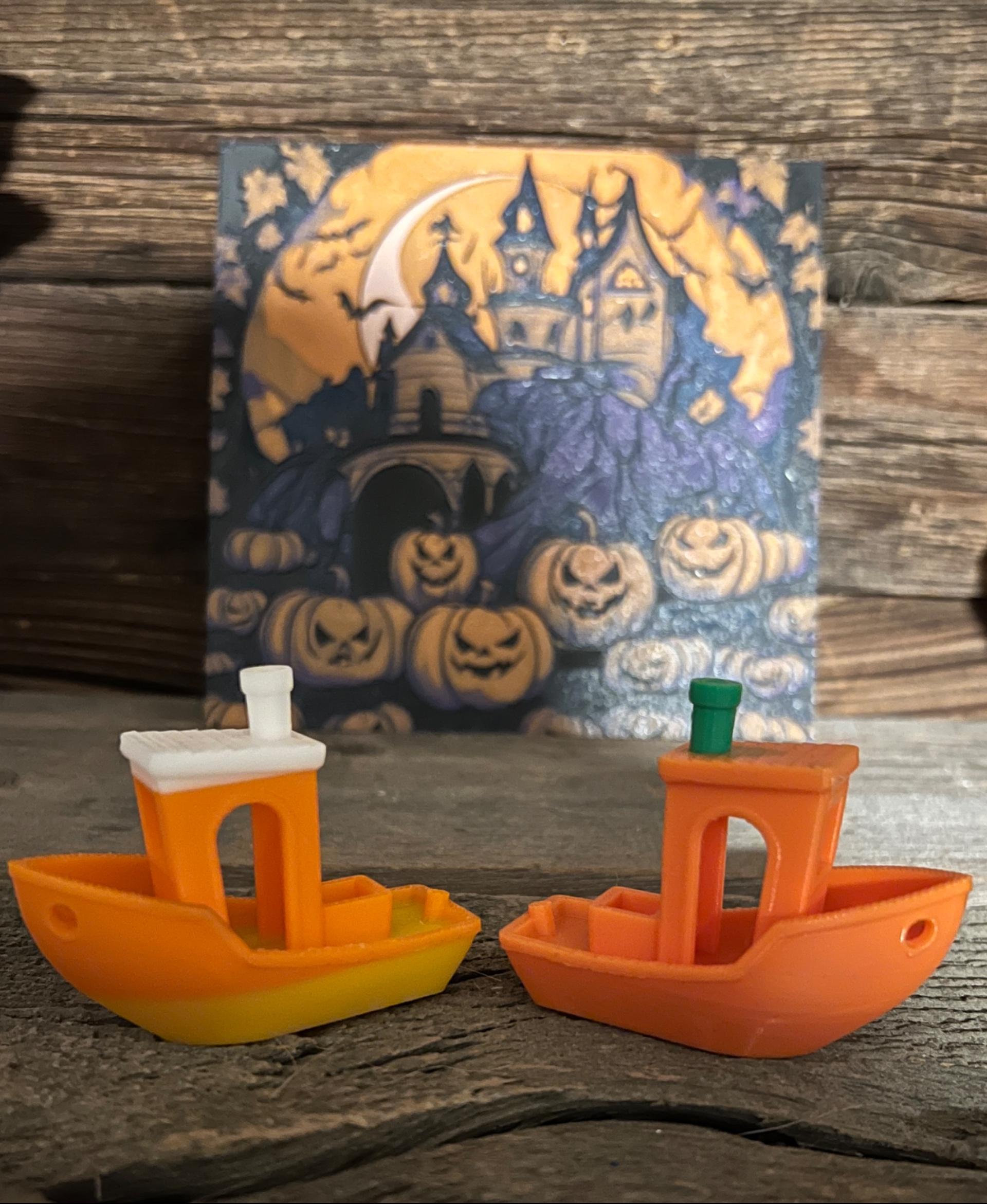 Original 3D Benchy - Polymaker Polylite Orange, Yellow and White - 3d model