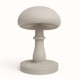 Agaricus bisporus 3d model