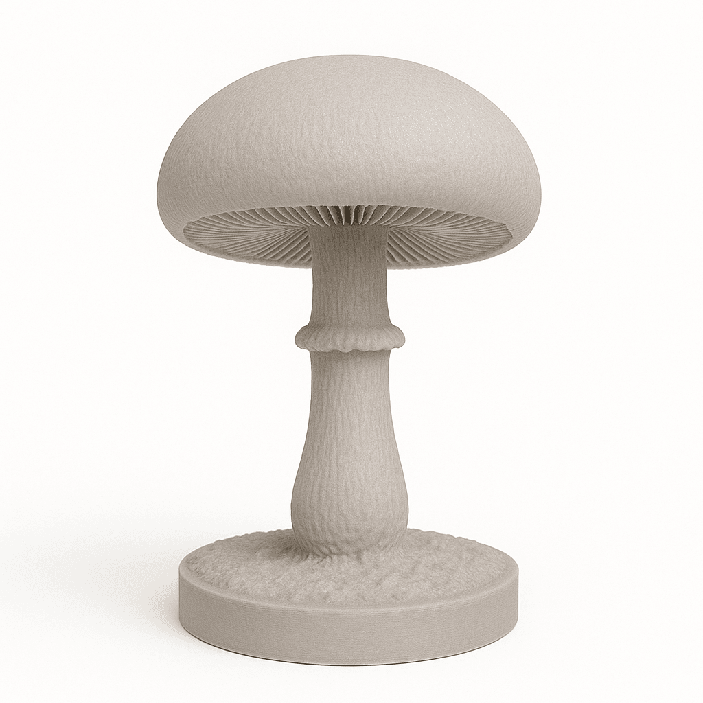 Agaricus bisporus 3d model