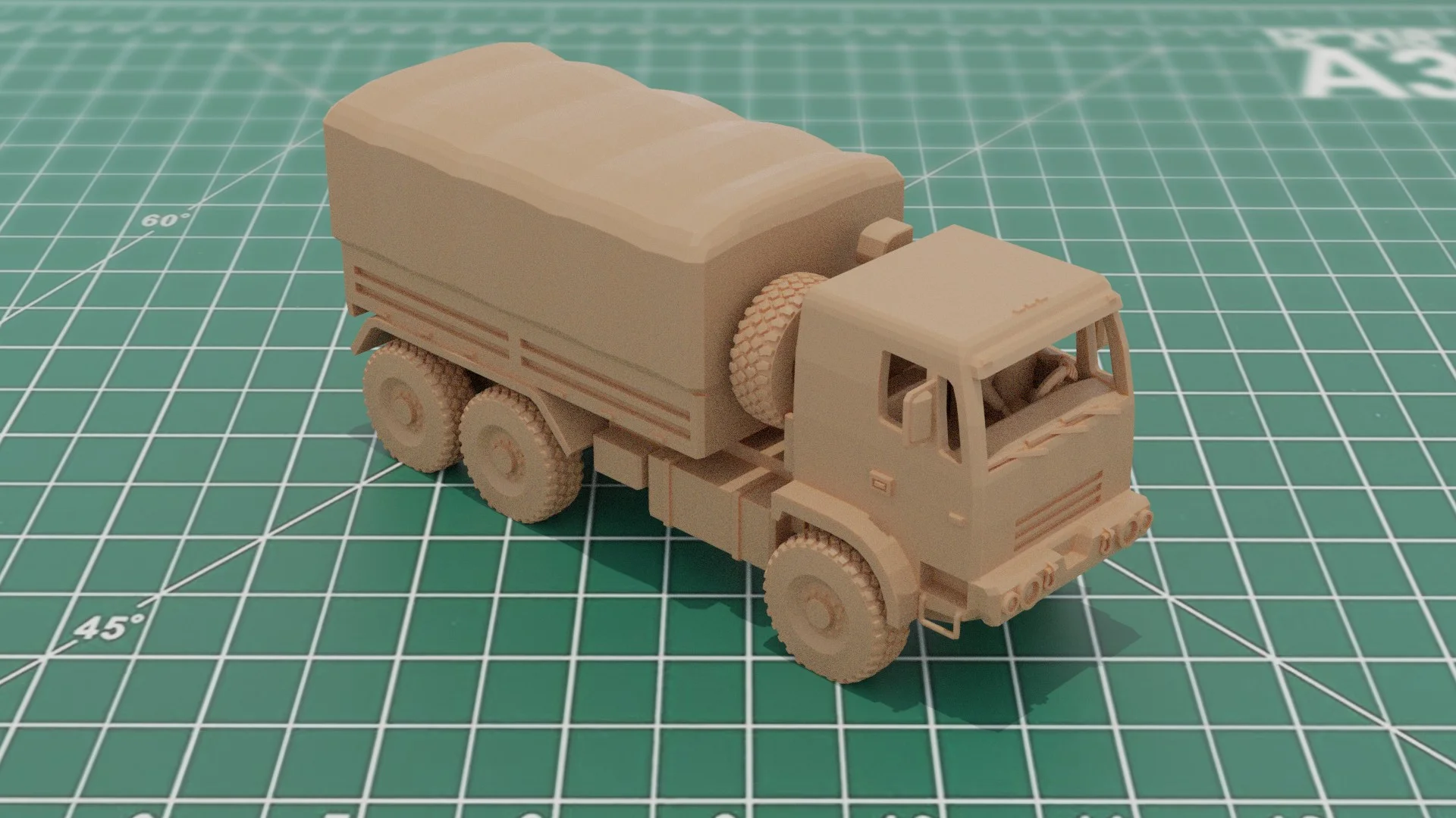 M1083 FMTV Army Truck 3D Print Model 3d model