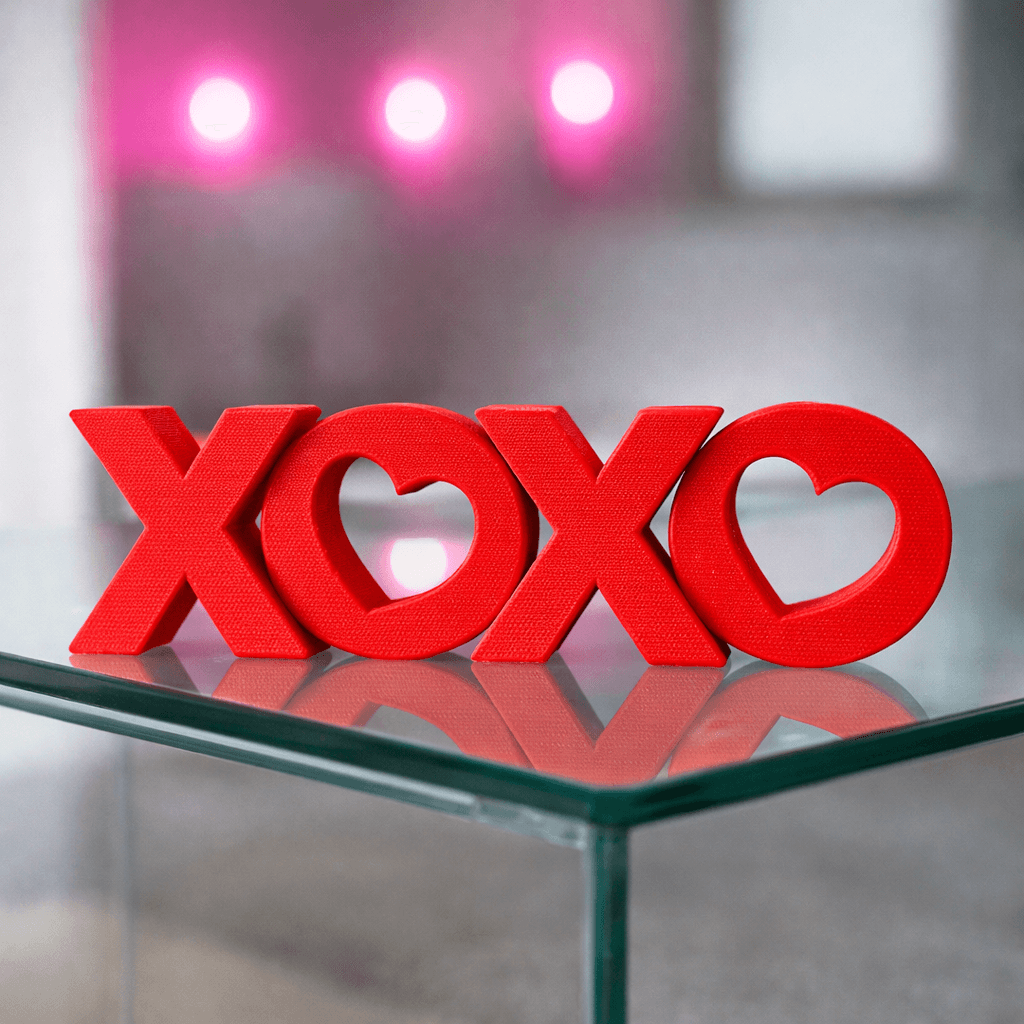 XOXO 3D Decor, Letter Art, Sign Decor, Cute Valentine’s Day Decoration, Romantic Home Decor, Perfec 3d model