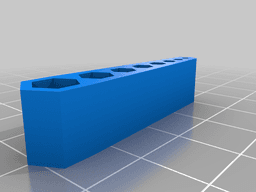 Tools holder for Allen and Torx set 3d model