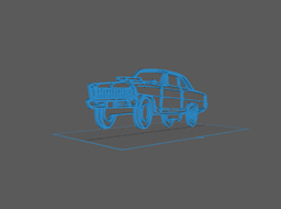 Chevrolet - Chevy II Wall Art 3d model
