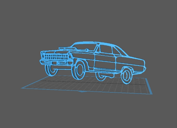 Chevrolet - Chevy II Wall Art 3d model