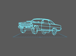 Chevrolet - Chevy II Wall Art 3d model