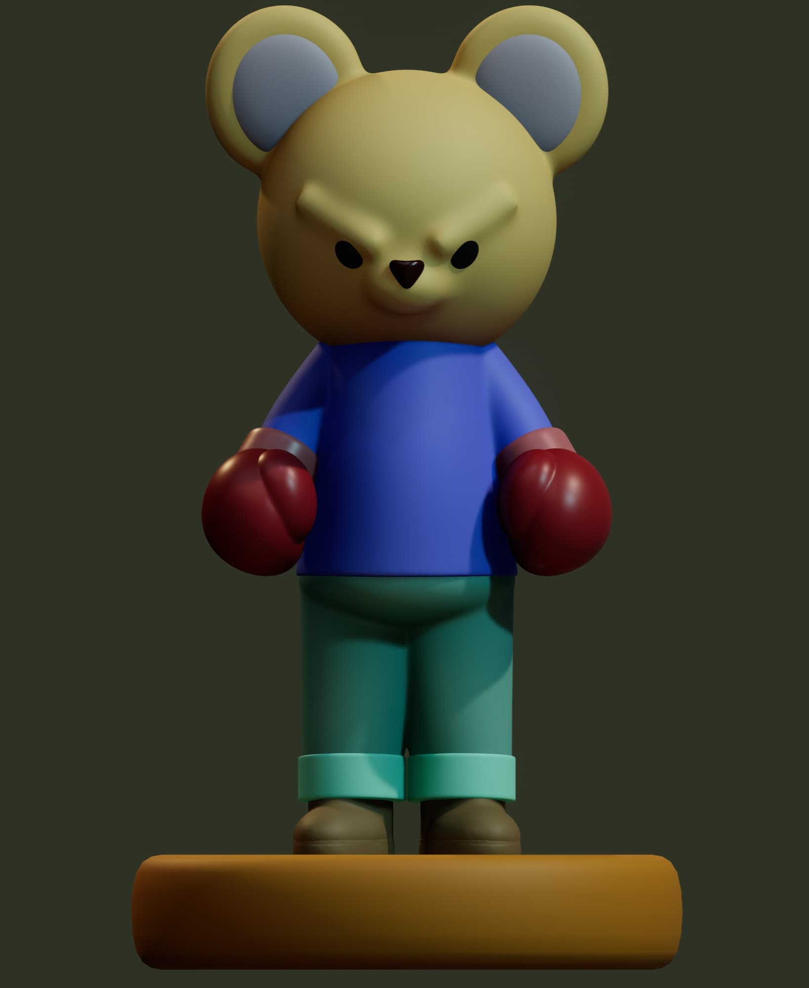 Angry-bear.stl 3d model